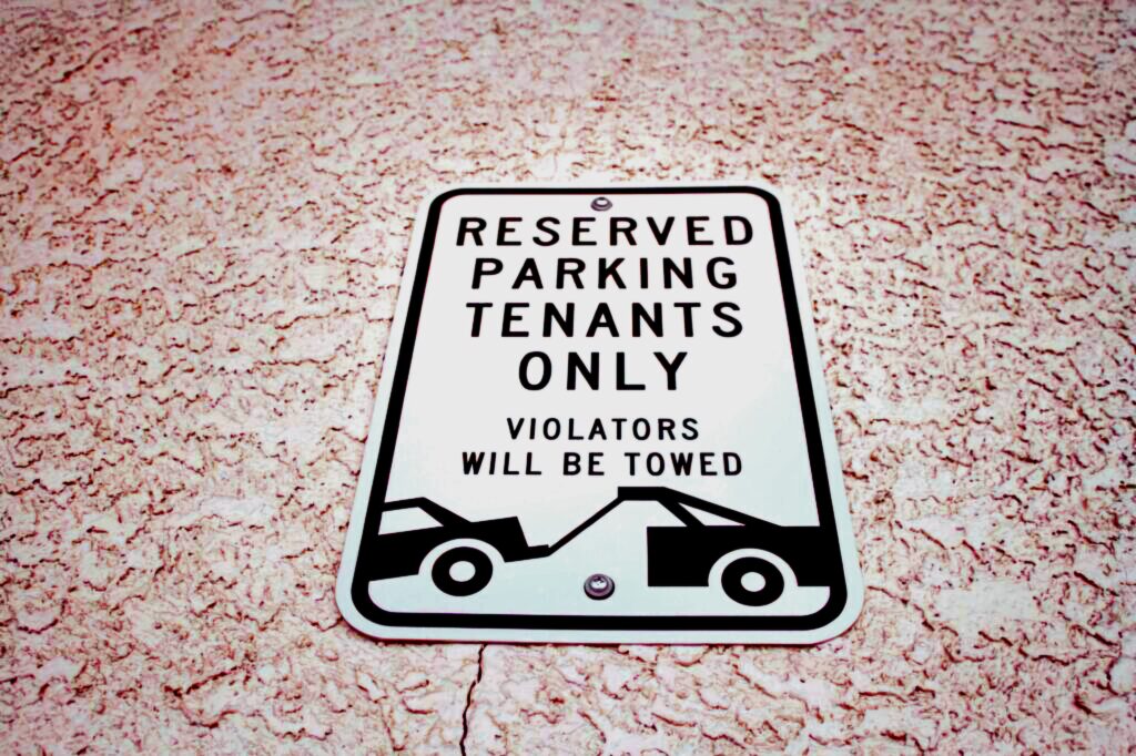 Reserved parking towing enforcement